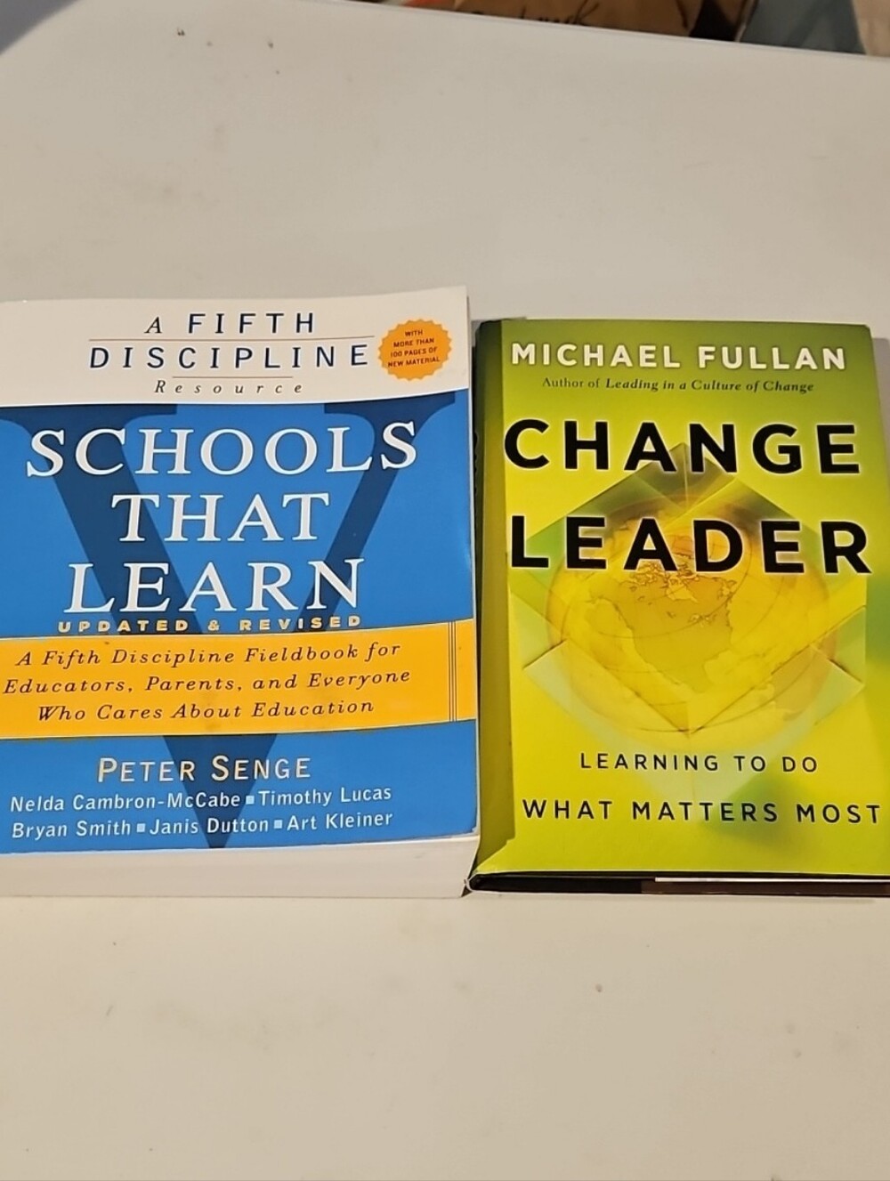 Teacher or Principal books- Schools That Learn + Change Leader